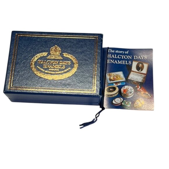 LTD Christmas 1987 Halcyon Personalized Trinket Box "Leslie" for Harrods 84/100 - Picture 8 of 9